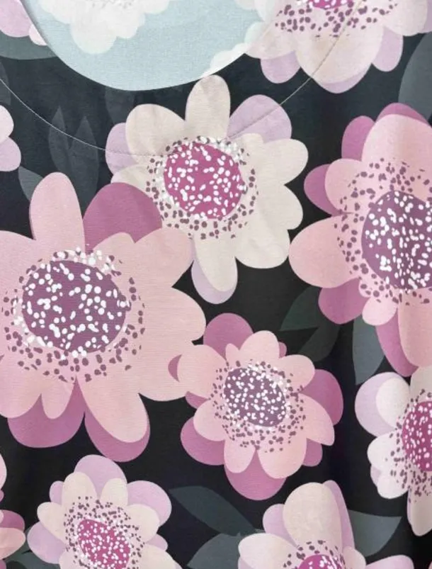 Women's Linen-Inspired Shirts T Shirt Flower Daily Casual Short Sleeve Crew Neck Daily Pink All Seasons