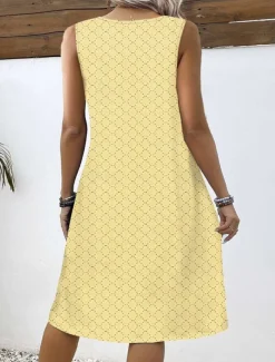 Women's Long Dress Maxi Dress Casual Dress A Line Dress Elegant Stylish Casual Vacation Daily Date Regular Fit Plain Sleeveless Crew Neck White Summer Spring