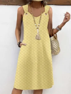 Women's Long Dress Maxi Dress Casual Dress A Line Dress Elegant Stylish Casual Vacation Daily Date Regular Fit Plain Sleeveless Crew Neck White Summer Spring