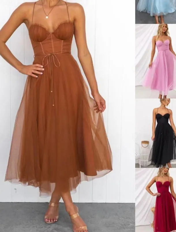 Women's Long Dress Maxi Dress Casual Dress Cocktail Dress Wedding Guest Dress Chiffon Dress Fashion Outdoor Party Holiday Regular Fit Plain Sleeveless V Neck Black Pink Brown Summer