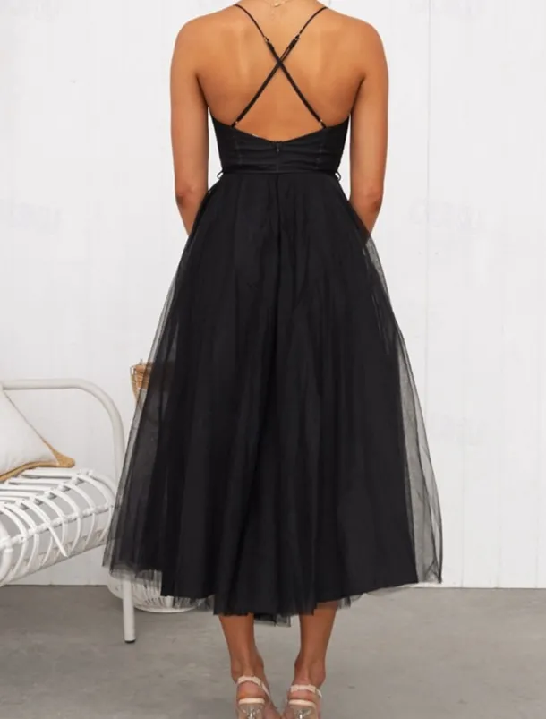 Women's Long Dress Maxi Dress Casual Dress Cocktail Dress Wedding Guest Dress Chiffon Dress Fashion Outdoor Party Holiday Regular Fit Plain Sleeveless V Neck Black Pink Brown Summer