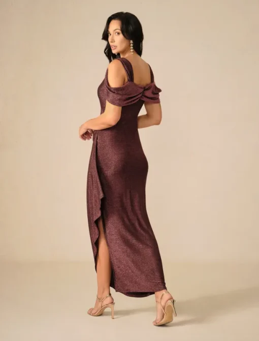 Women's Long Dress Maxi Dress Party Dress Bodycon Elegant Party Birthday Club Regular Fit Plain Sleeveless Straps Maroon Summer