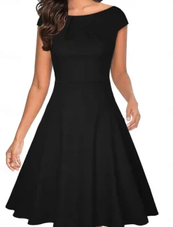 Women's Long Dress Maxi Dress Casual Dress Maxi Dress A Line Dress Basic Casual Vacation Party Work Regular Fit Plain Sleeveless Crew Neck Black Wine Red Summer Spring