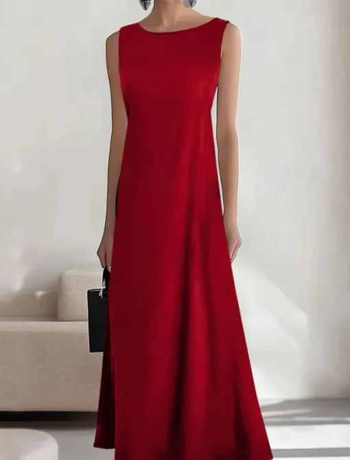 Women's Long Dress Maxi Dress Casual Dress Summer Dress Fashion Outdoor Party Holiday Regular Fit Plain Sleeveless Crew Neck Black Wine Blue Summer