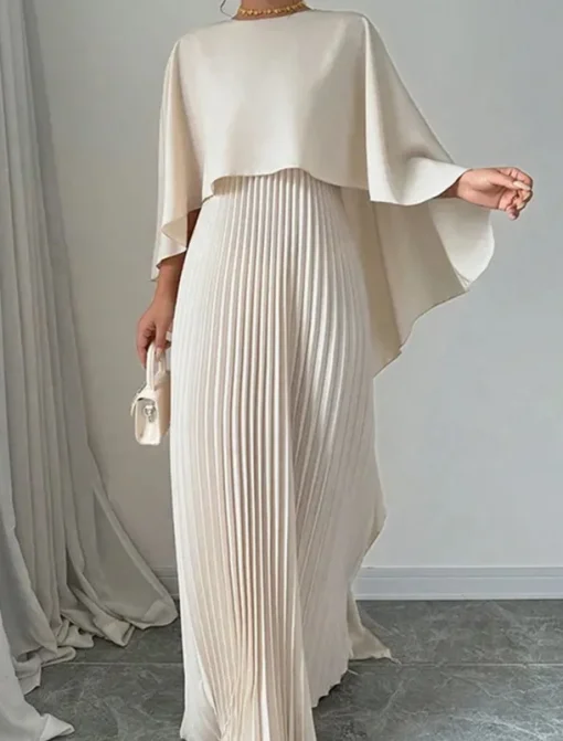 Women's Long Dress Maxi Dress Casual Dress Fashion Batwing Sleeve Outdoor Party Holiday Regular Fit Plain Long Sleeve Crew Neck Black Red Beige Summer