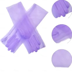 Women's Long Stretchy Mesh Tulle Sheer Gloves Costume Wedding Opera Halloween Party 1920's Dance Gloves