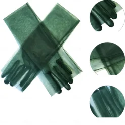Women's Long Stretchy Mesh Tulle Sheer Gloves Costume Wedding Opera Halloween Party 1920's Dance Gloves