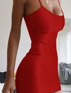 Women's Loungewear Nightgown Nightshirt Dress Pure Color Fashion Hot Comfort Home Daily Going out Cotton Breathable Straps Sleeveless Summer Spring Home Outfits