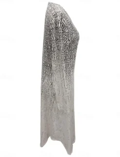 Women's Maxi Dress Ethnic Dress Print Dress Spring Dress Vintage Ethnic Tribal Outdoor Vacation Daily Regular Fit Floral Tribal Long Sleeve Crew Neck White Yellow Wine Blue Summer Spring Fall