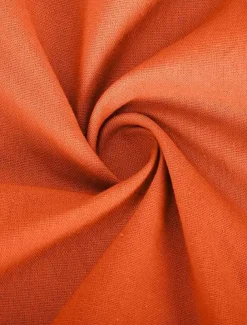 Women's Maxi Dress Linen-Inspired Dresses Elegant Vintage Stylish Vacation Daily Date Loose Fit Plain Long Sleeve Shirt Collar White Orange Spring Fall