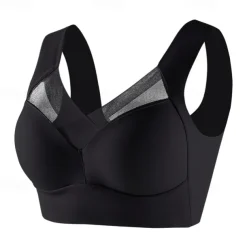 Women's Medium Support Running Bra Wirefree Molded Cup Top Padded Plus Size Fitness Gym Workout Leisure Sports Breathable Soft Seamless Mesh Dark Grey Light Coffee Watermelon Red Solid Colored