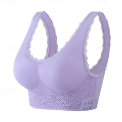 Women's Medium Support Sports Bra Running Bra Open Back Cross Back Bra Top Padded Fitness Leisure Sports Running Breathable Lightweight Soft Watermelon Red Black White Solid Colored