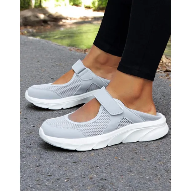 Women's Mesh Velcro - Strap Mary Jane Running Shoes – Breathable & Easy - Wear Style for Nature Walks, Shopping Trips & Camping Trips
