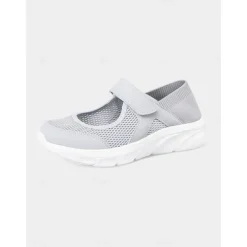 Women's Mesh Velcro - Strap Mary Jane Running Shoes – Breathable & Easy - Wear Style for Nature Walks, Shopping Trips & Camping Trips