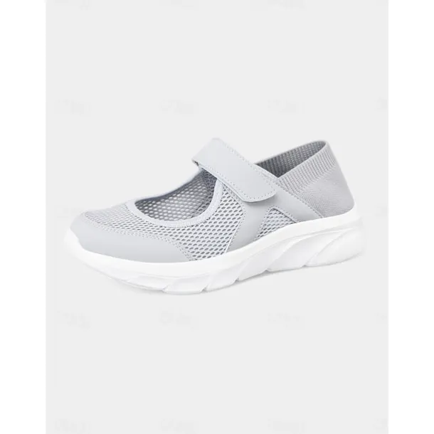 Women's Mesh Velcro - Strap Mary Jane Running Shoes – Breathable & Easy - Wear Style for Nature Walks, Shopping Trips & Camping Trips