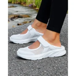 Women's Mesh Velcro - Strap Mary Jane Running Shoes – Breathable & Easy - Wear Style for Nature Walks, Shopping Trips & Camping Trips
