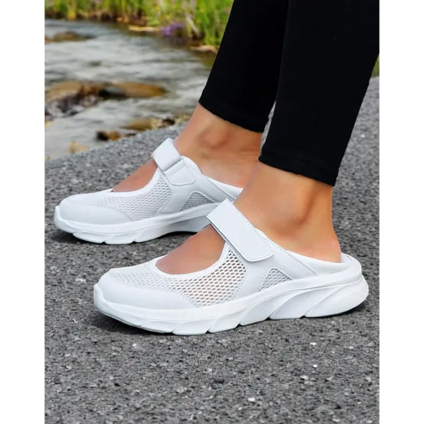 Women's Mesh Velcro - Strap Mary Jane Running Shoes – Breathable & Easy - Wear Style for Nature Walks, Shopping Trips & Camping Trips