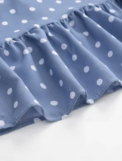 Women's Midi Dress Casual Dress Tank Dress Stylish Casual Vacation Daily Regular Fit Polka Dot Sleeveless Crew Neck Yellow Sky Blue Green Spring Fall