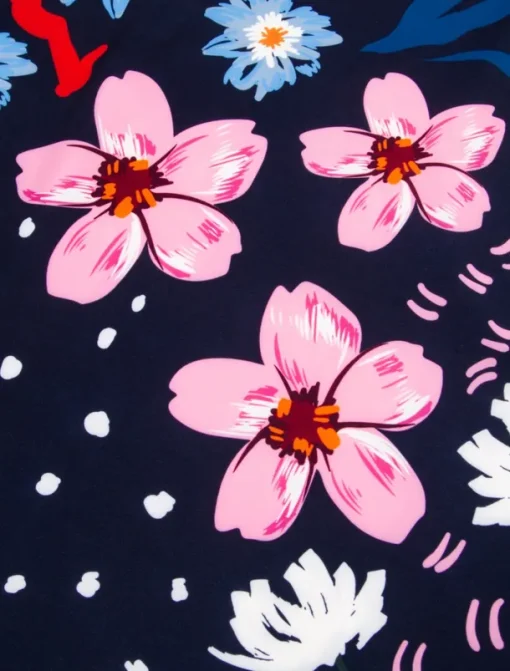Women's Midi Dress Shift Dress Sundress Floral Pocket Print V Neck Date Vacation Short Sleeve Summer Spring