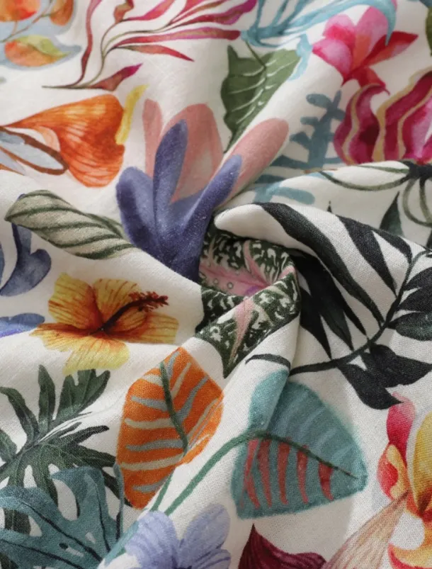 Women's Midi Dress Sundress Shift Dress Ruffle Dress Puff Sleeve Dress Vacation Party Birthday Party Going out Beach Floral Graphic Sleeveless V Neck Blue Orange off-white Summer Spring