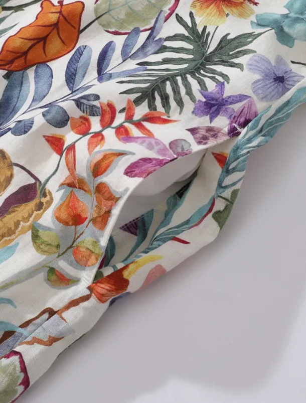 Women's Midi Dress Sundress Shift Dress Ruffle Dress Puff Sleeve Dress Vacation Party Birthday Party Going out Beach Floral Graphic Sleeveless V Neck Blue Orange off-white Summer Spring