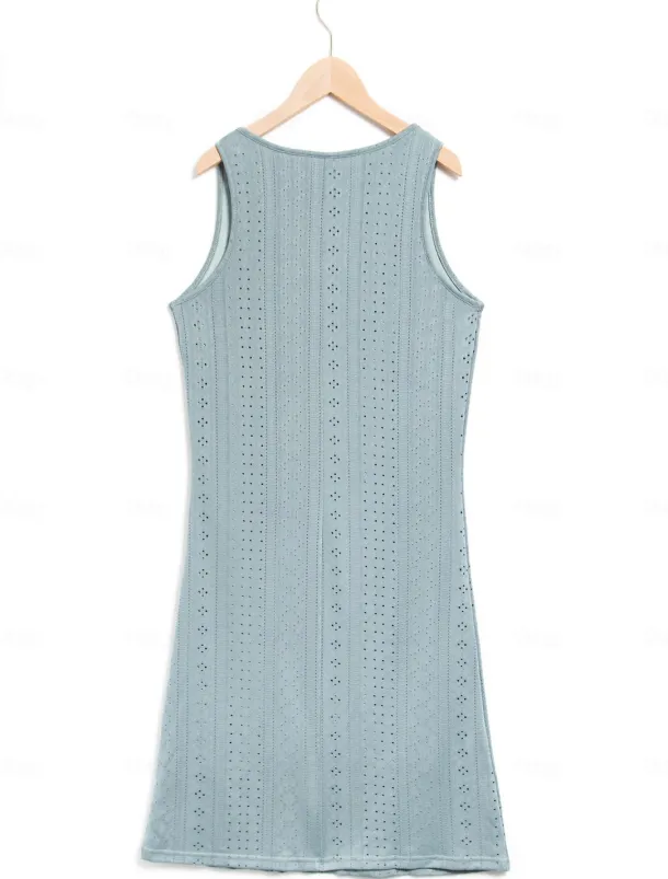 Women's Midi Dress White Dress Casual Dress Tank Dress Boho Dress Basic Classic Casual Outdoor Daily Regular Fit Plain Sleeveless Split Neck Black White Pink Green Summer Spring