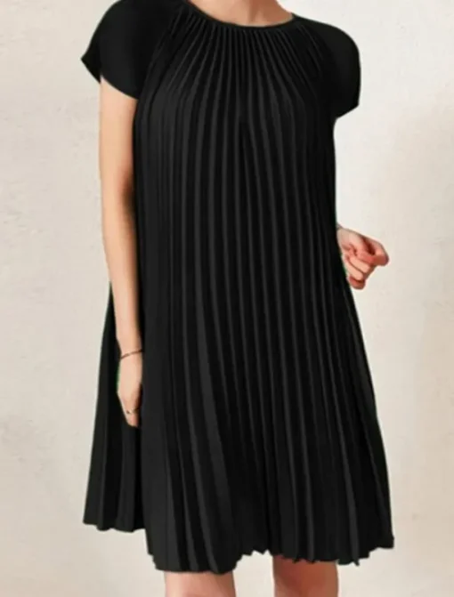 Women's Mini Dress Casual Dress T Shirt Dress Tee Dress Basic Casual Vacation Daily Regular Fit Plain Short Sleeve Crew Neck Black Brown Green Summer