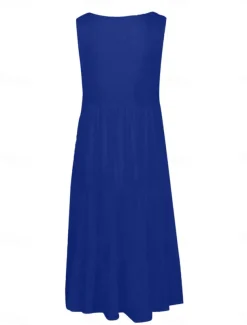 Women's Mini Dress Casual Dress Slip Dress Stylish Basic Casual Vacation Daily Regular Fit Plain Sleeveless V Neck Black White Yellow Pink Summer Spring