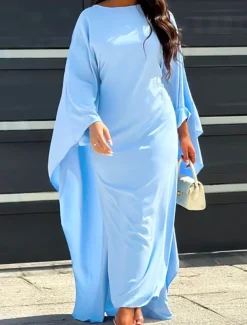 Women's Mini Dress Casual Dress Basic Casual Puff Sleeve Vacation Daily Regular Fit Plain Long Sleeve Crew Neck Black Sky Blue Dark Green Beige Summer Spring Fall