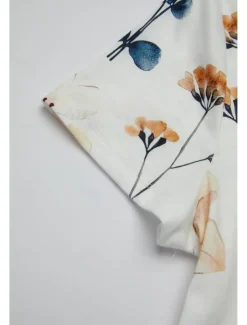 Women's Mini Dress Petite Dress T Shirt Dress Tee Dress Sundress Summer Dress Active Fashion Streetwear Outdoor Vacation Birthday Regular Fit Floral Short Sleeve V Neck Pink Blue Purple