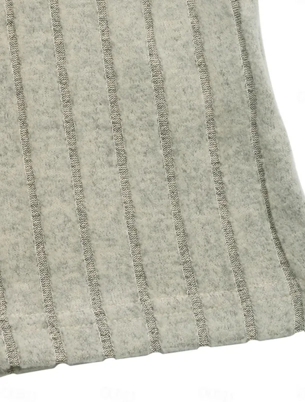 Women's Mini Dress Sweater Dress Casual Dress Plain Dress Basic Casual Flared Vacation Street Regular Fit Long Sleeve V Neck Apricot Fall Winter