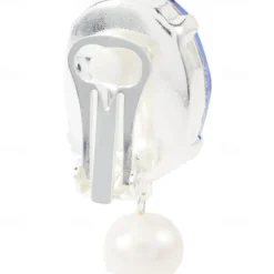 Women's Mismatch Earrings Geometrical Precious Fashion Personalized Imitation Diamond Earrings Jewelry Silver For Wedding Party 1 Pair