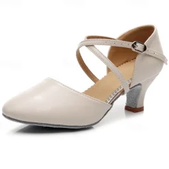 Women's Modern Shoes Party Evening Prom Practice Comfort Shoes Heel Solid Color High Heel Round Toe Buckle Adults' Dark Red Black Almond