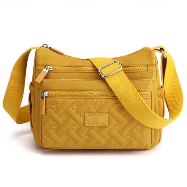 Women's Multi-Pocket Nylon Crossbody Bag – Lightweight Waterproof Shoulder Purse for Travel, Work & Daily Use