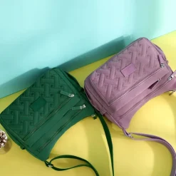 Women's Multi-Pocket Nylon Crossbody Bag – Lightweight Waterproof Shoulder Purse for Travel, Work & Daily Use