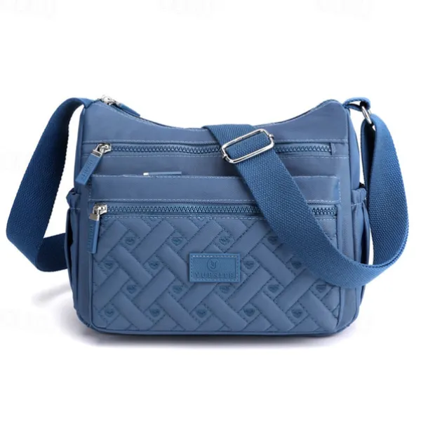 Women's Multi-Pocket Nylon Crossbody Bag – Lightweight Waterproof Shoulder Purse for Travel, Work & Daily Use