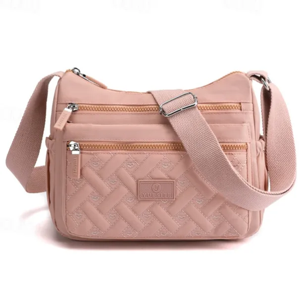 Women's Multi-Pocket Nylon Crossbody Bag – Lightweight Waterproof Shoulder Purse for Travel, Work & Daily Use