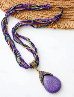 Women's necklace Archaistic Outdoor Geometry Necklaces