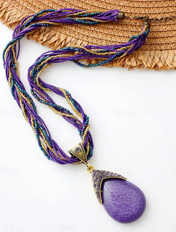 Women's necklace Archaistic Outdoor Geometry Necklaces