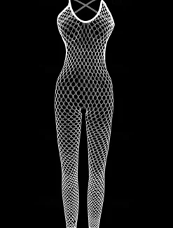 Women's Normal Bodysuit Sexy Solid Color Sleeveless Backless Cut Out Home Holiday Skinny Black White Pink All Seasons