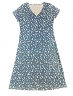 Women's Normal EU / US Size Mini Dress Long Sleeve Boho Dress Sundress Elegant Dress Elegant Bohemia Tropical Flutter Sleeve Party Casual Daily Form Fit Floral Short Sleeve V Neck Red Dusty Blue