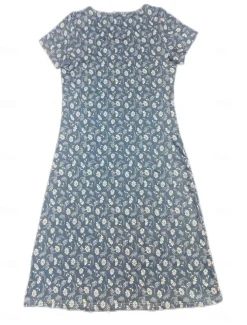 Women's Normal EU / US Size Mini Dress Long Sleeve Boho Dress Sundress Elegant Dress Elegant Bohemia Tropical Flutter Sleeve Party Casual Daily Form Fit Floral Short Sleeve V Neck Red Dusty Blue