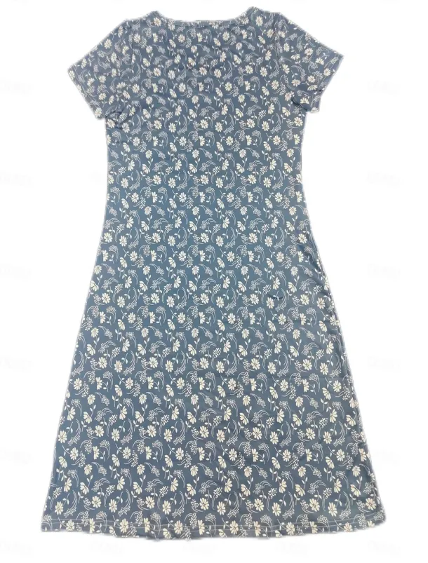 Women's Normal EU / US Size Mini Dress Long Sleeve Boho Dress Sundress Elegant Dress Elegant Bohemia Tropical Flutter Sleeve Party Casual Daily Form Fit Floral Short Sleeve V Neck Red Dusty Blue
