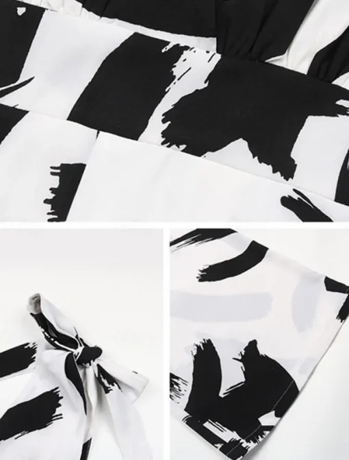 Women's Normal Jumpsuit Elegant Graphic Sleeveless V Neck Print Work Street Regular Fit White Summer
