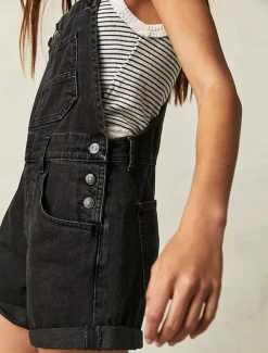 Women's Normal Jumpsuit Streetwear Solid Color Sleeveless Square Neck Pocket Street Daily Regular Fit Black White Red Summer