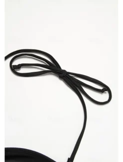 Women's Normal Swimwear Tankini 2 Piece Swimsuit 2 Piece Modest Swimwear Bandeau Strapless Vacation Beach Wear Solid Color Strap Sleeveless Bathing Suits