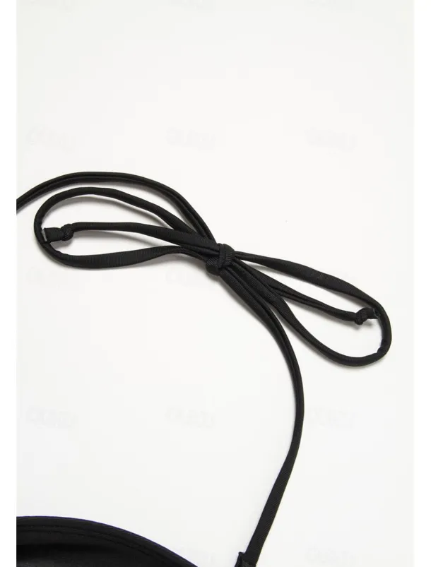 Women's Normal Swimwear Tankini 2 Piece Swimsuit 2 Piece Modest Swimwear Bandeau Strapless Vacation Beach Wear Solid Color Strap Sleeveless Bathing Suits