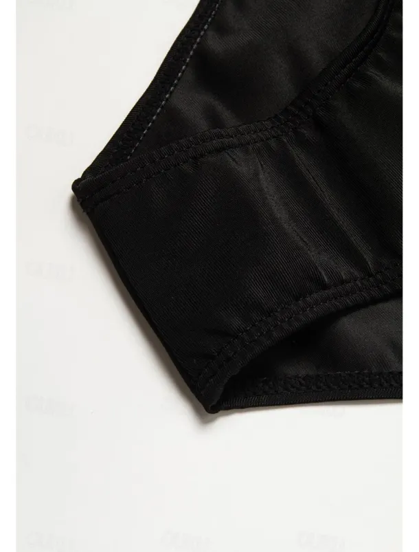 Women's Normal Swimwear Tankini 2 Piece Swimsuit 2 Piece Modest Swimwear Bandeau Strapless Vacation Beach Wear Solid Color Strap Sleeveless Bathing Suits