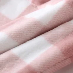 Women's Pajamas Pants Nighty Pjs 1 PCS Grid / Plaid Fashion Simple Comfort Party Home Bed Flannel Warm Breathable Long Pant Elastic Waist Print Pocket Fall Winter Home Outfits