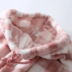 Women's Pajamas Pants Nighty Pjs 1 PCS Grid / Plaid Fashion Simple Comfort Party Home Bed Flannel Warm Breathable Long Pant Elastic Waist Print Pocket Fall Winter Home Outfits